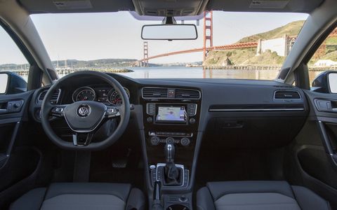 The 2017 VW Golf TSI Wolfsburg gets a multifunction steering wheel, heated front seats, a rearview camera and more.