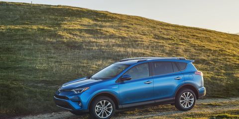 The 2016 Toyota RAV4 Hybrid crossover was introduced at the 2015 New York auto show.