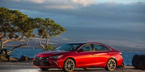 The 2017 Toyota Camry XSE has a 268-hp V6 engine and a slightly stiffer suspension than the rest of the lineup.