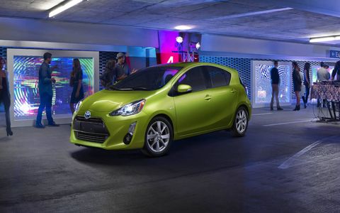 The 2015 Toyota Prius c has a more aggressive, sportier look and upgraded interior features with available advanced technology features.
