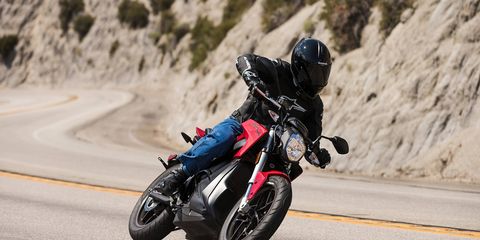 The Zero SR electric motorcycle goes from 0-60 in 3.3 seconds.