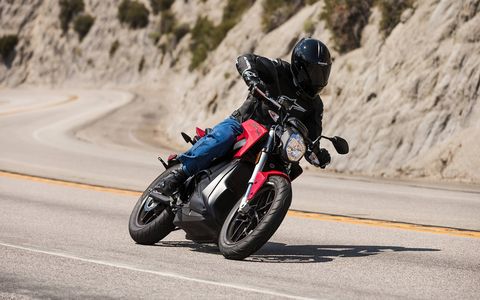 The Zero SR electric motorcycle goes from 0-60 in 3.3 seconds.