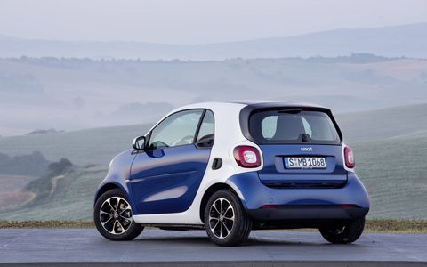 Both the Smart Fortwo and Forfour are rear engine.