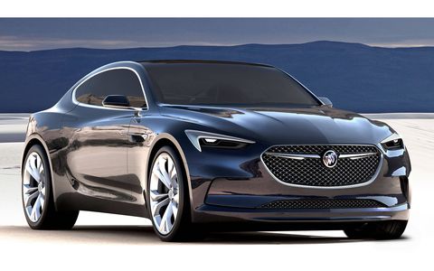 Buick unveiled its stunning Avista concept ahead of the 2016 Detroit auto show. The rear-wheel drive 2+2 two-door packs a 400-hp twin-turbocharged 3.0-liter V6 and wears elegant hardtop coupe lines.