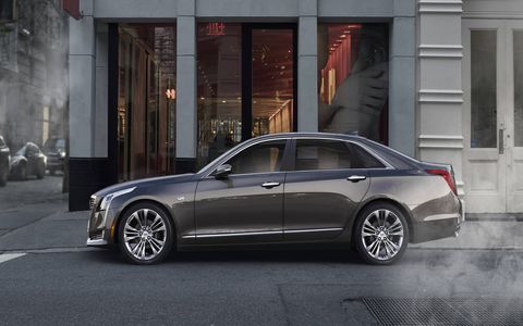 The 2016 Cadillac CT6 luxury sedan debuts before the New York auto show