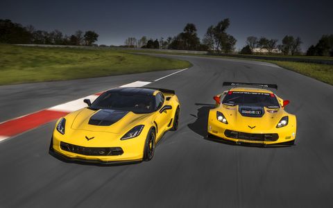 The 2016 Corvette Z06 C7.R Edition pays homage to the Corvette Racing race cars. Offered in coupe and convertible models, only 500 will be built -- each with a unique, sequential VIN.