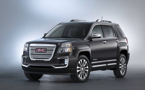 The refreshed 2016 GMC Terrain and Terrain Denali were revealed just before the start of the New York auto show.