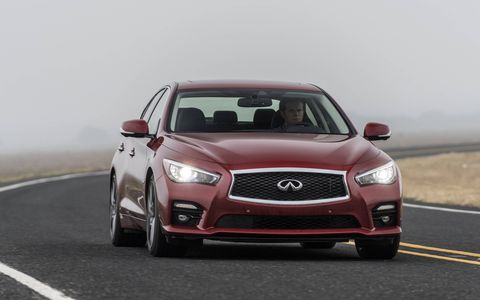 Photos from the 2016 Infiniti Q50 3.0t Red Sport first drive.