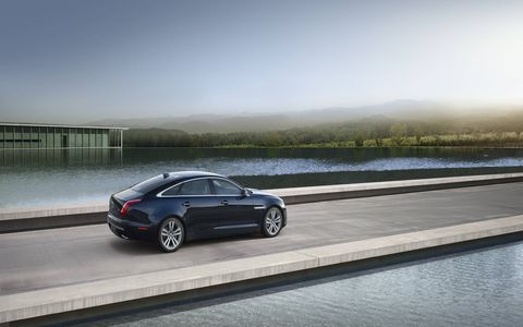 The 2016 Jaguar XJ luxury sedan -- exterior styling