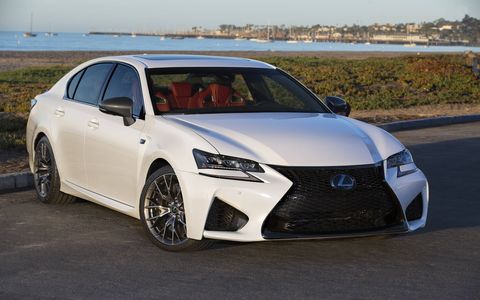 The Lexus GS-F high-performance sports sedan is revamped for 2016.