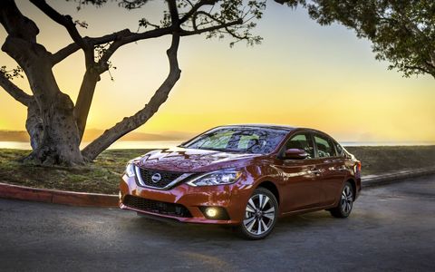 The redesigned Nissan Sentra falls inside of the new muscular styling sensibilities.