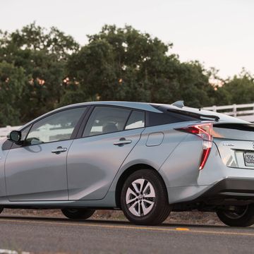 The Prius Three misses out on the heated seats, Homelink rearview mirror, and some of the safety features that are standard on the Prius Four.