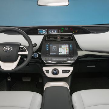 The 2017 Prius Three gets a 1.8-liter four-cylinder ECVT hybrid engine and Toyota's Hybrid Synergy Drive with EV, eco and power modes.