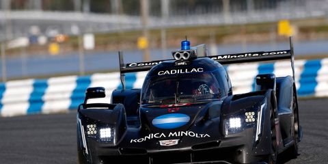 Renger van der Zande and Jordan Taylor put the team's Cadillac DPi on the track at Daytona ahead of next month's Rolex 24.