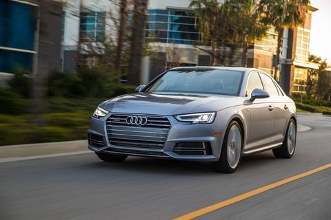 The 2018 Audi A4 has a 2.0-liter turbocharged I4 making 252 hp.