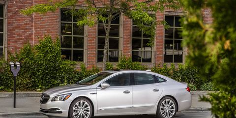 The 2017 Buick LaCrosse is powered by a 3.6-liter V6 producing 310 hp and 282 lb-ft of torque.