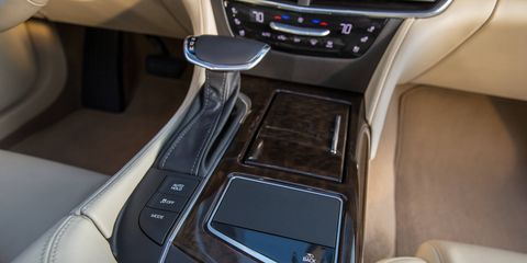 The CT6 interior offers 40.4 inches of rear-seat legroom and segment-best interior storage including a 2.2-liter center console storage area.