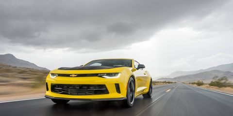 The new 1LE is a performance option package for V6 and V8 Camaros, with track-ready suspensions and grippy Goodyear Eagle F1s, with lateral acceleration over 1g on the V8-powered SS models and 0.97 on the V6s.