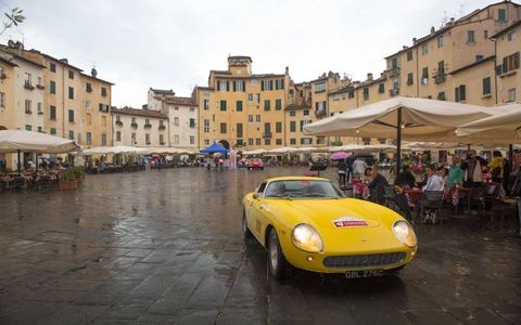 The Ferrari Cavalcade Classiche is for classic Ferraris. It ran through Tuscany, with stops in Pisa, Luca and Modena before finishing in Maranello.