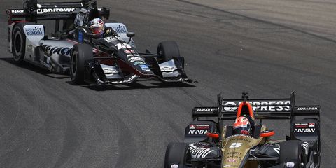 Simon Pagenaud kicked off defense of his 2016 Honda Indy Grand Prix of Alabama win by leading opening practice Friday at Barber Motorsports Park. Posting a fast lap of 1 minute, 7.7134 seconds (122.280 mph), Andretti Autosport’s Marco Andretti put his No. 27 Honda atop the time sheets in Practice 2 later in the day.