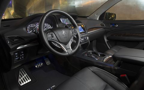 The 2017 Acura MDX Sport Hybrid has the same interior space as the gasoline version.