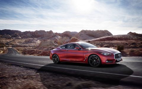 The 2017 Infiniti Q60 sports coupe starts at $39,855. The top trim, besides the Red Sport, comes in at $47,205.