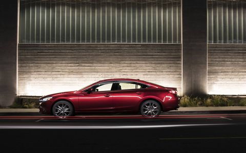 The 2017 Mazda 6 has a ton of trunk space, room for four adults and a peppy four-cylinder engine.