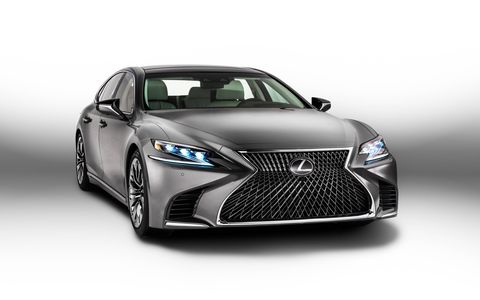 The 2018 Lexus LS goes on sale late this year with a twin-turbo V6 and ten-speed transmission.
