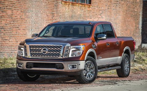 The 2017 Nissan Titan Crew Cab is the latest addition to Nissan's pickup truck line; the half-ton pickup goes up against the Chevy Silverado, Ford F-150, Ram 1500 and Toyota Tundra.