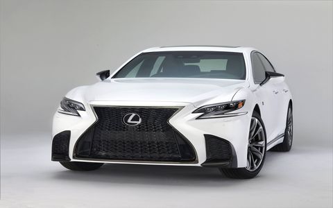 The LS 500 F Sport gets chassis, interior and exterior upgrades, but the same 415-hp twin-turbo V6 as the standard LS 500 sedan.