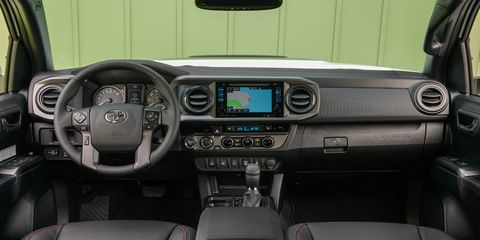 Inside the 2017 Toyota Tacoma TRD Pro pickup truck