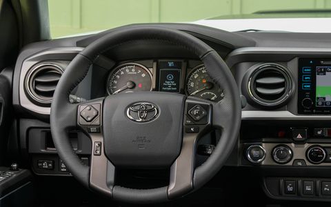 Inside the 2017 Toyota Tacoma TRD Pro pickup truck