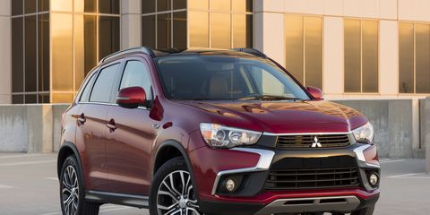 The Mitsubishi Outlander Sport has a 2.0-liter I4 that makes 148 hp and 168 lb-ft of torque.