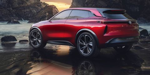 Buick's all-electric Enspire was shown as a concept in China. It was intended for the U.S. market as well, but those plans are likely delayed or canceled.