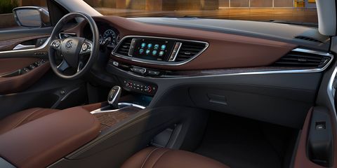 Heated and ventilated front seats are standard on the Enclave Avenir.
