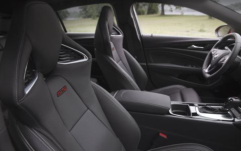 The 2018 Buick Regal's interior is as sporty as the rest of the car's upgrades.