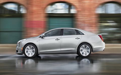 A lot of the styling cues are taken from the newer Cadillac CT6.