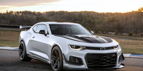 The Camaro ZL1 1LE gets the supercharged V8 from the Corvette Z06 and all the suspension bits from the 1LE.
