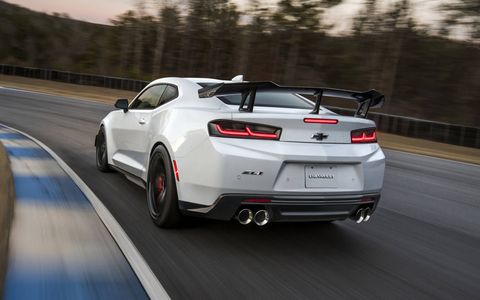 The Camaro ZL1 1LE gets the supercharged V8 from the Corvette Z06 and all the suspension bits from the 1LE.