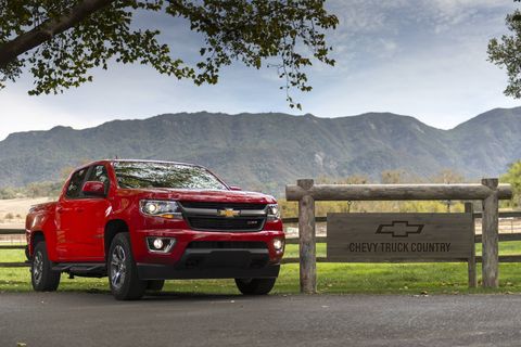 The 2018 Chevy Colorado Diesel comes with a 186-hp, 369 lb-ft turbocharged I4.