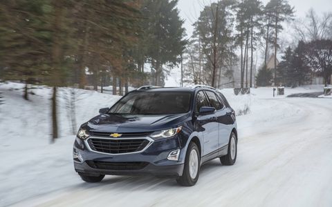 The 2018 Chevy Equinox Diesel has a 1.6-liter turbocharged I4 putting out 137 hp and 240 lb-ft of torque.