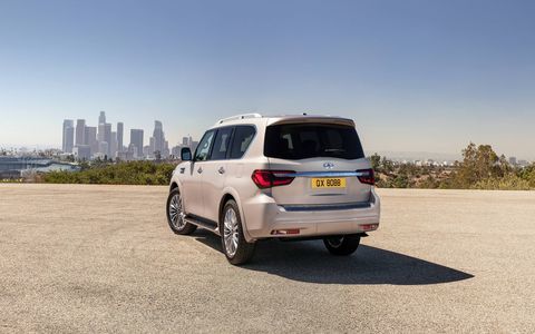 The 2018 Infiniti QX80 looks sharper and more stylish than previous models.
