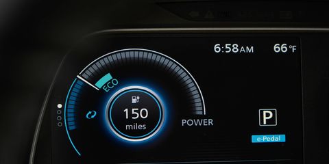 The 2018 Nissan Leaf ProPilot Assist (Nissan's advanced single lane driver assistance technology), helps ease driver workload by reducing the amount of driver acceleration, steering and braking input under certain driving conditions.