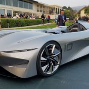 The wild Infiniti Project 10 speedster takes a look at racing's past and a look toward an electrified future.