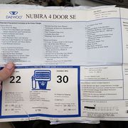 Found in a battered-but-complete '00 Nubira in a Northern California wrecking yard.