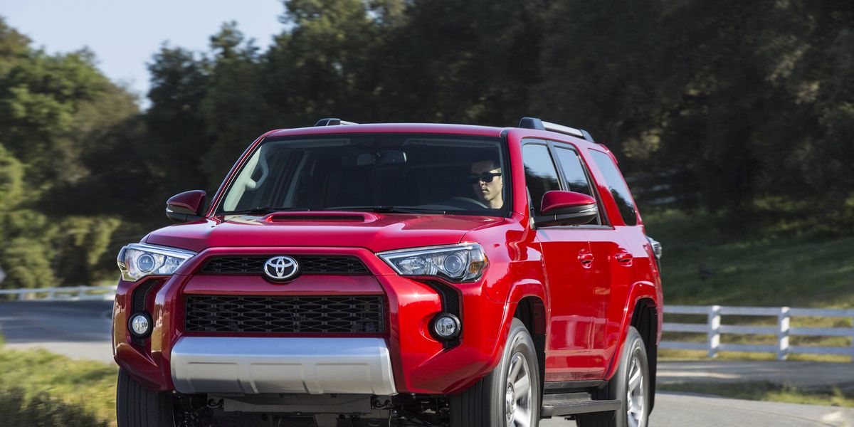  TOYOTA 4Runner -- The Toyota 4Runner (5,000-pound towing capacity) got a refresh back in 2014 with new exterior and interior refinements and more comfort and convenience options. The 270-hp, 4.0-liter V6 is still the only engine. It makes 278 lb-ft and puts power down through a five-speed automatic. The SR5 and Trail 4x4 models have a two-speed, part-time 4WD system, which helps to improve fuel economy when cruising on the road. The Limited has full-time 4WD with a locking differential and three-mode switch and Toyota’s X-REAS suspension, which automatically adjusts damping force when riding over bumps or cornering.