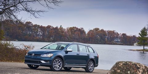 The 2018 Volkswagen Golf Alltrack comes with a turbocharged four making 170 hp.