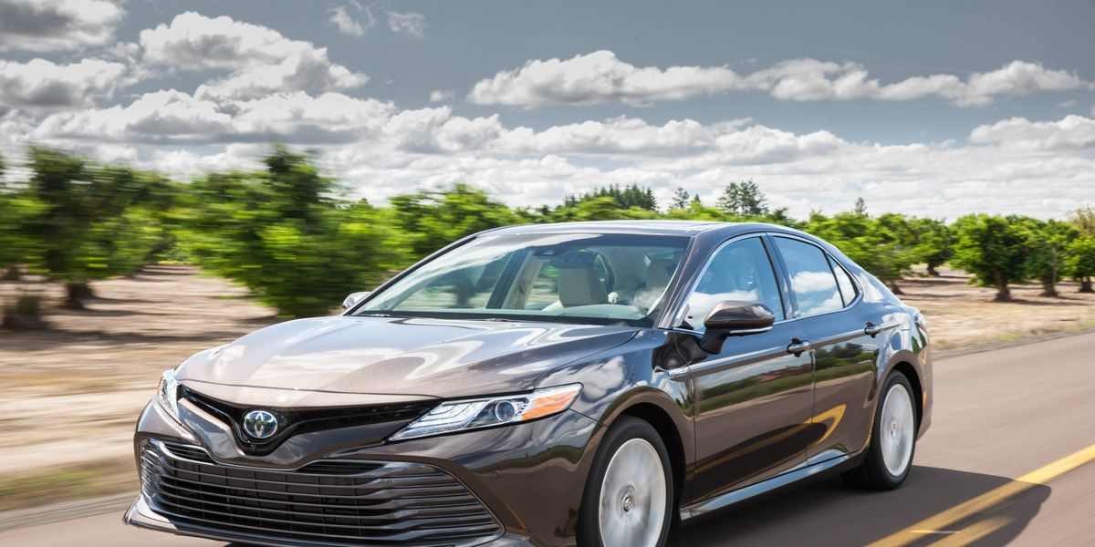 The new 2018 Camry is lower, wider and features - gasp! - an independent rear suspension. The SE and XSE models are actually kinda fun to drive. There's also a hybrid available. Camry hits showrooms in July.