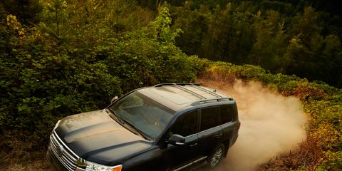 The 2018 Toyota Land Cruiser is only available with a 381-hp, 5.7-liter V8.