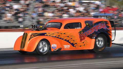 The 2018 California Hot Rod Reunion takes place in late October in Bakersfield and brings all sorts of hot rods and drag racers. Not all are there to compete, some just look pretty in the paddock.